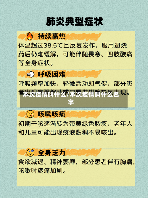 本次疫情叫什么/本次疫情叫什么名字