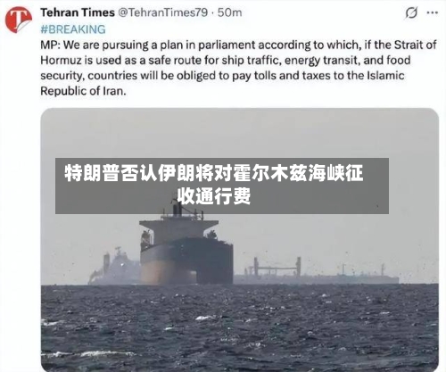 特朗普否认伊朗将对霍尔木兹海峡征收通行费
