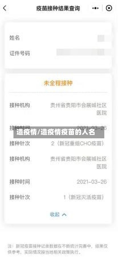 造疫情/造疫情疫苗的人名-第2张图片