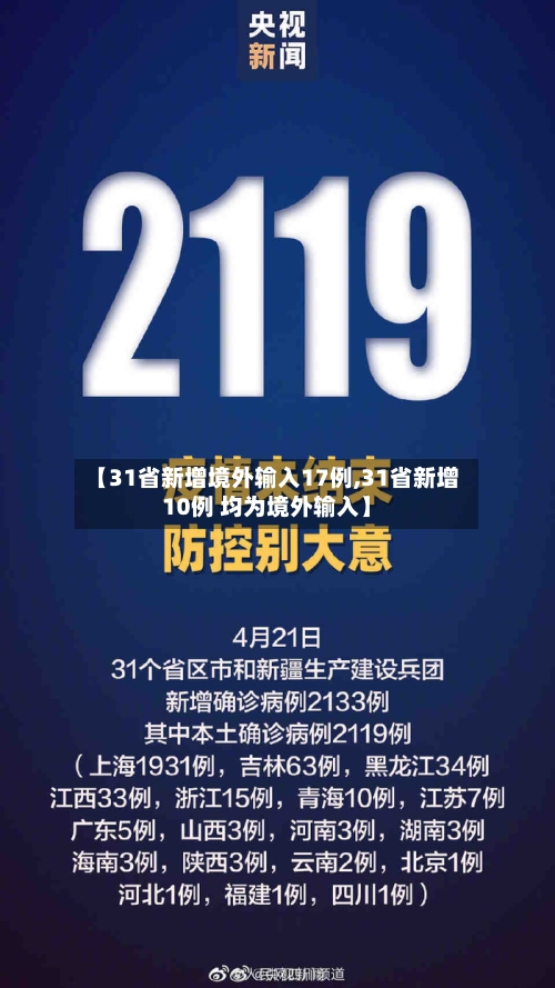 【31省新增境外输入17例,31省新增10例 均为境外输入】