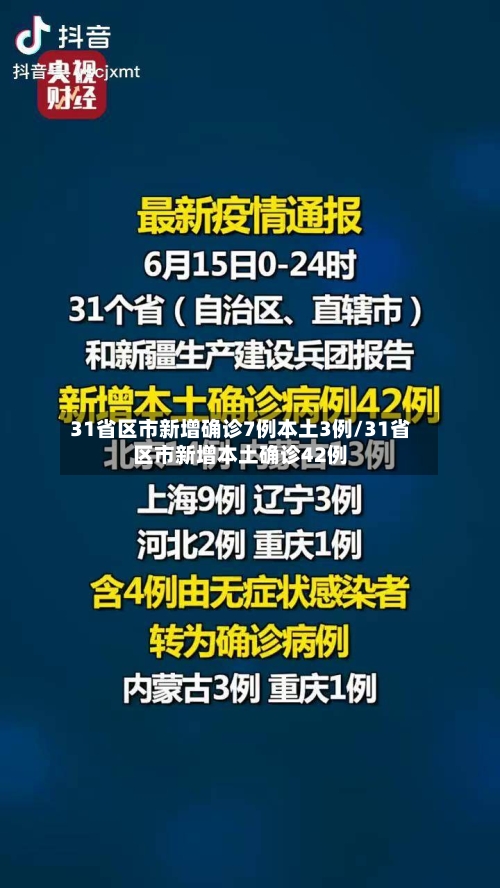 31省区市新增确诊7例本土3例/31省区市新增本土确诊42例-第3张图片