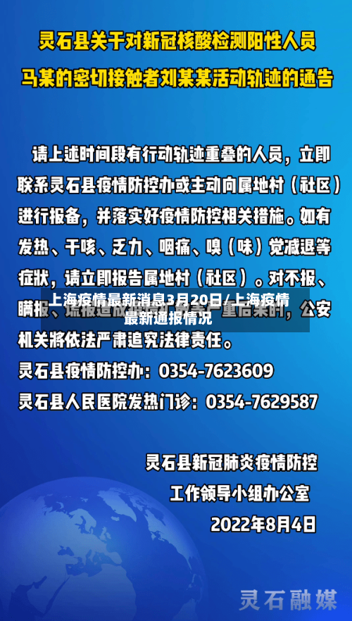 上海疫情最新消息3月20日/上海疫情最新通报情况