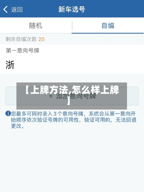 【上牌方法,怎么样上牌】