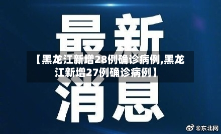 【黑龙江新增28例确诊病例,黑龙江新增27例确诊病例】-第2张图片