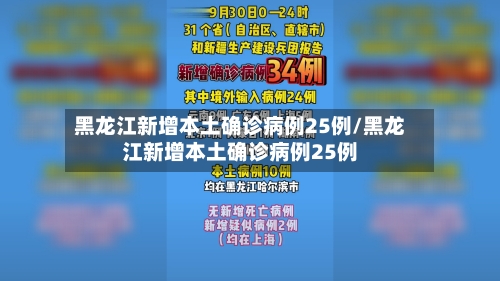 黑龙江新增本土确诊病例25例/黑龙江新增本土确诊病例25例