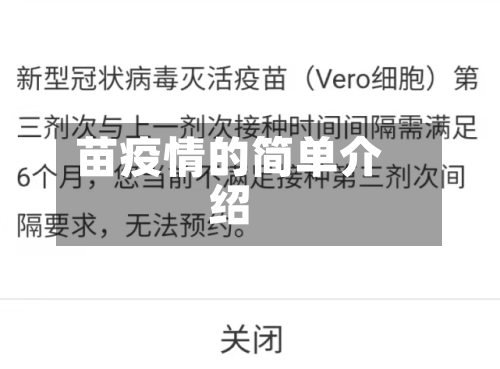 苗疫情的简单介绍