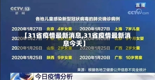 【31省疫情最新消息,31省疫情最新消息今天】