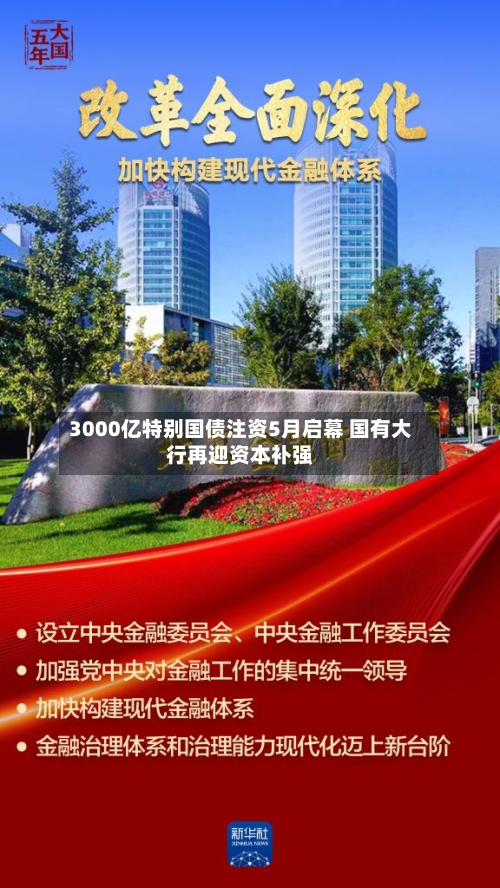 3000亿特别国债注资5月启幕 国有大行再迎资本补强