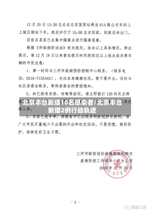 北京丰台新增10名感染者/北京丰台新增2例行动轨迹