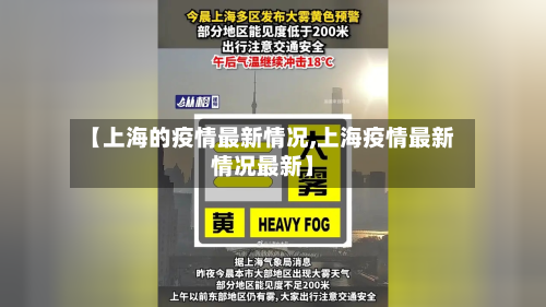 【上海的疫情最新情况,上海疫情最新情况最新】-第2张图片