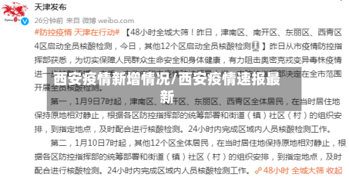 西安疫情新增情况/西安疫情速报最新