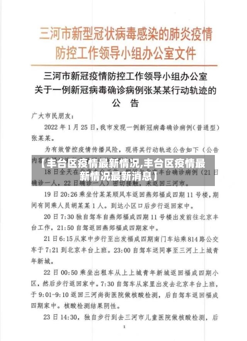 【丰台区疫情最新情况,丰台区疫情最新情况最新消息】-第2张图片