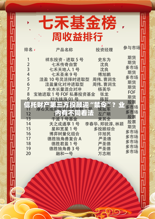 信托财产第三方投顾迎“禁令”？业内有不同看法