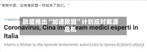 欧盟推出“加速欧盟”计划应对能源危机-第2张图片