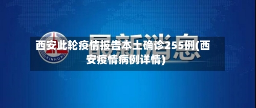 西安此轮疫情报告本土确诊255例(西安疫情病例详情)-第2张图片