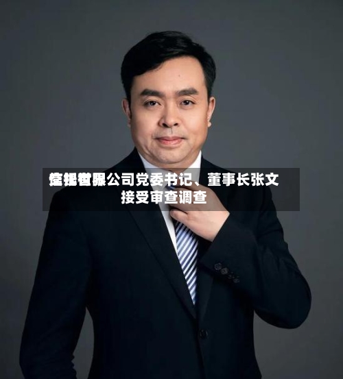 交银世界信托有限公司党委书记、董事长张文接受审查调查