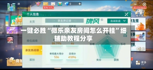 一键必胜“微乐亲友房间怎么开挂	”细辅助教程分享-第2张图片