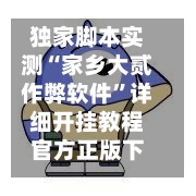 独家脚本实测“家乡大贰作弊软件	”详细开挂教程官方正版下载-第3张图片