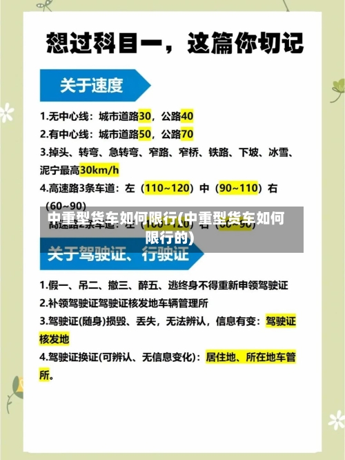 中重型货车如何限行(中重型货车如何限行的)