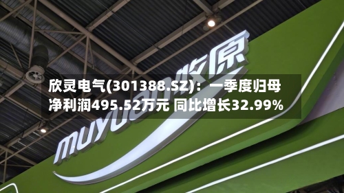 欣灵电气(301388.SZ)：一季度归母净利润495.52万元 同比增长32.99%