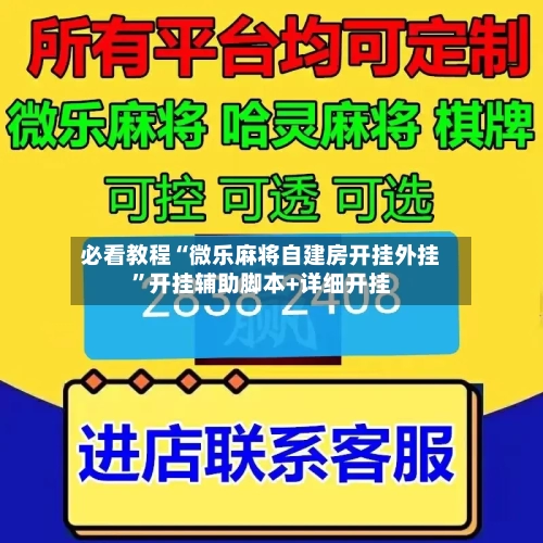 必看教程“微乐麻将自建房开挂外挂	”开挂辅助脚本+详细开挂-第3张图片