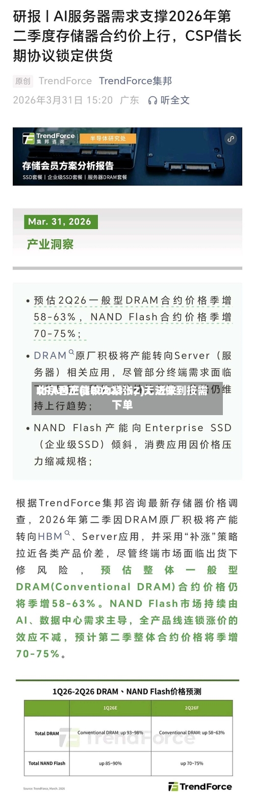 北京君正(300223.SZ)：近来DRAM产能较为紧张，无法做到按需下单