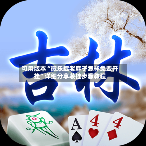 可用版本“微乐捉老麻子怎样免费开挂”详细分享装挂步骤教程-第3张图片