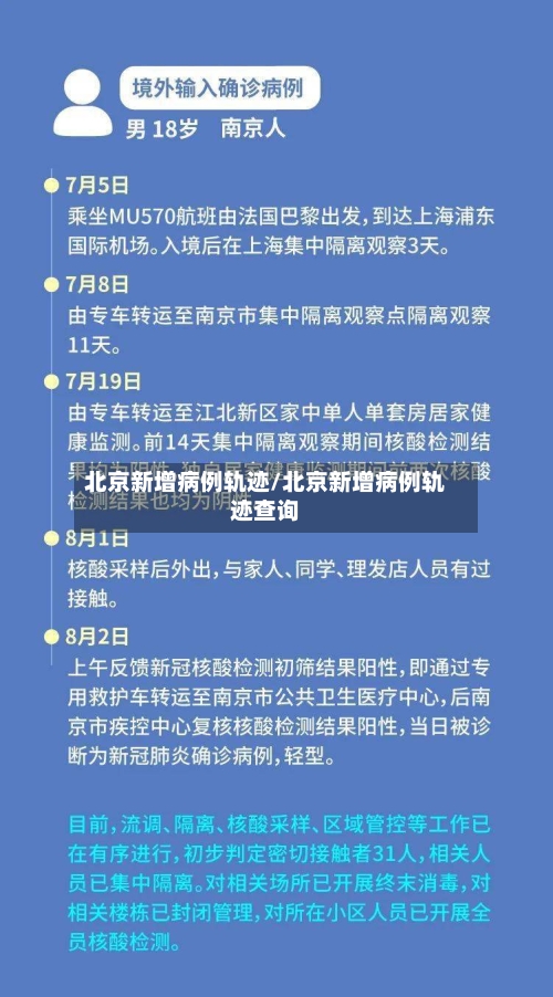 北京新增病例轨迹/北京新增病例轨迹查询-第2张图片