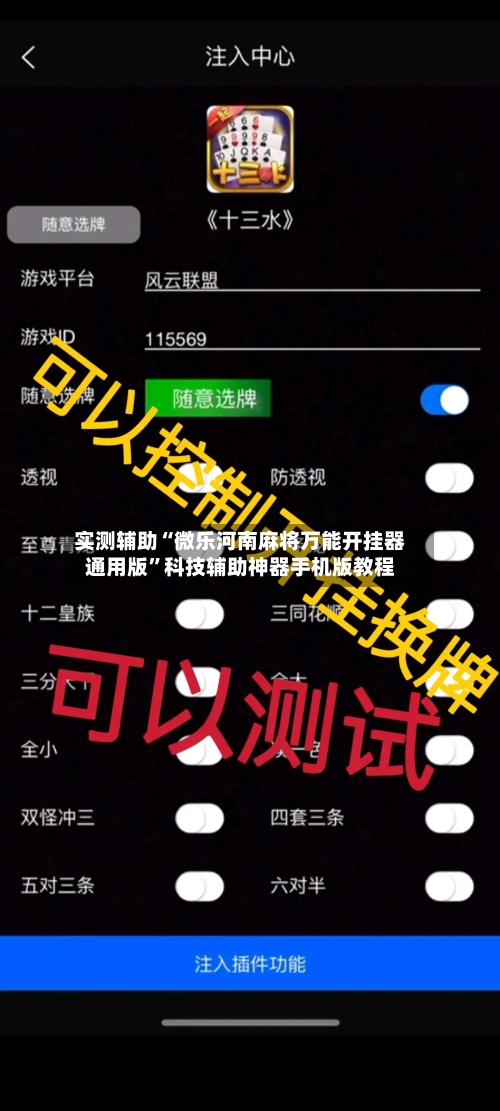实测辅助“微乐河南麻将万能开挂器通用版”科技辅助神器手机版教程-第2张图片
