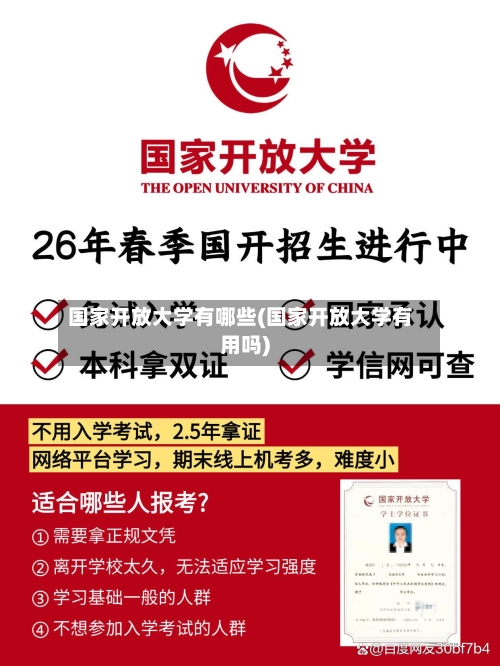 国家开放大学有哪些(国家开放大学有用吗)