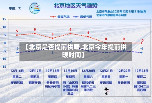 【北京是否提前供暖,北京今年提前供暖时间】