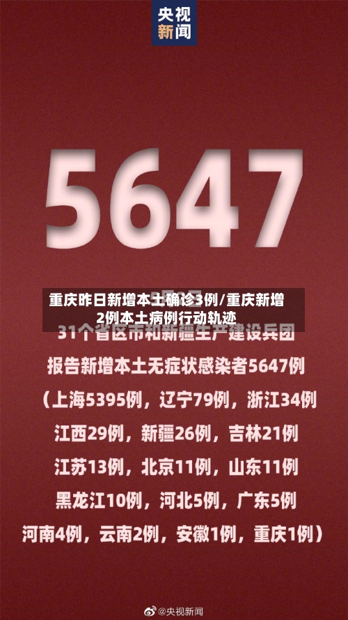 重庆昨日新增本土确诊3例/重庆新增2例本土病例行动轨迹