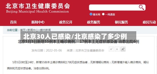 北京30人已感染/北京感染了多少例-第3张图片