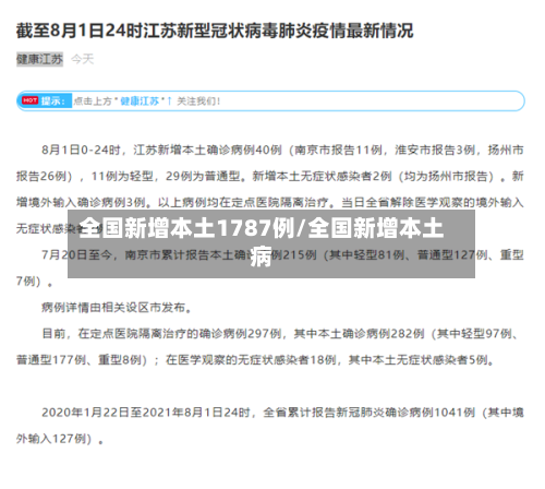 全国新增本土1787例/全国新增本土病-第2张图片