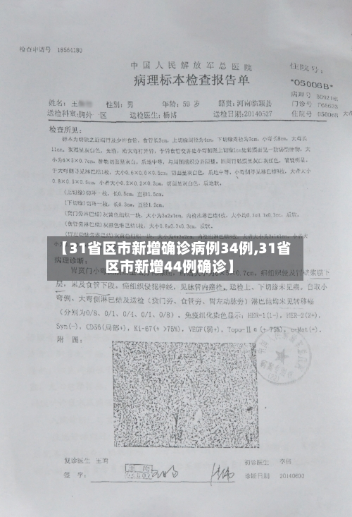 【31省区市新增确诊病例34例,31省区市新增44例确诊】