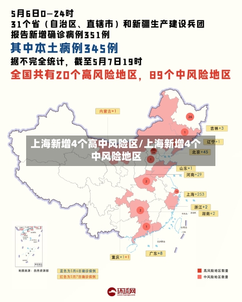 上海新增4个高中风险区/上海新增4个中风险地区