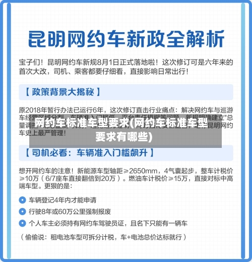 网约车标准车型要求(网约车标准车型要求有哪些)-第2张图片