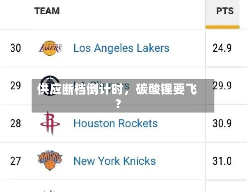 供应断档倒计时，碳酸锂要飞？-第3张图片