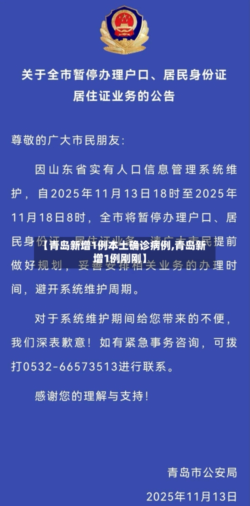 【青岛新增1例本土确诊病例,青岛新增1例刚刚】-第2张图片