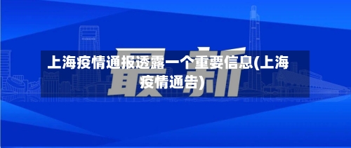 上海疫情通报透露一个重要信息(上海疫情通告)-第2张图片