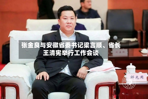 张金良与安徽省委书记梁言顺、省长王清宪举行工作会谈