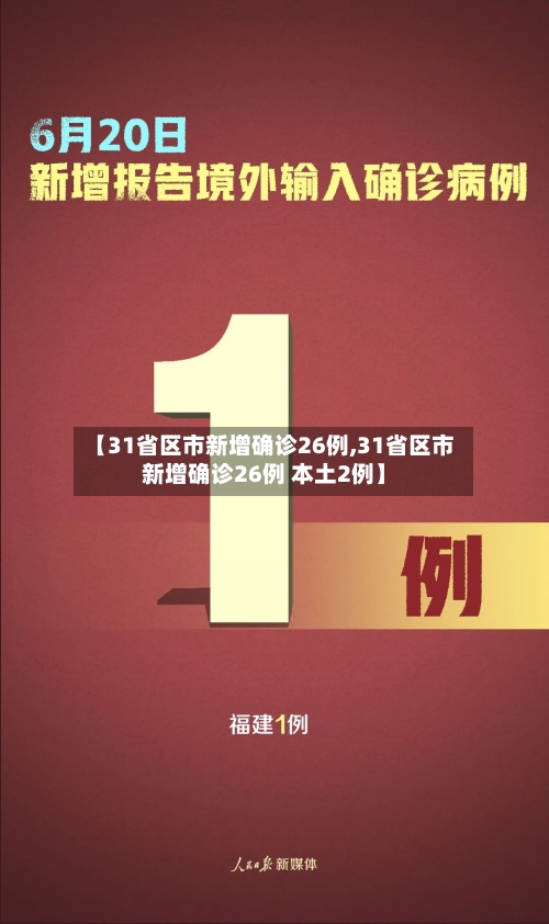 【31省区市新增确诊26例,31省区市新增确诊26例 本土2例】