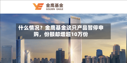 什么情况？金鹰基金这只产品暂停申购	，份额却增超10万份-第3张图片