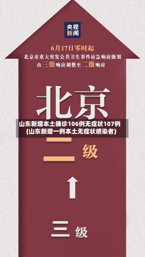 山东新增本土确诊106例无症状107例(山东新增一例本土无症状感染者)