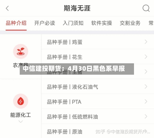 中信建投期货：4月30日黑色系早报-第3张图片