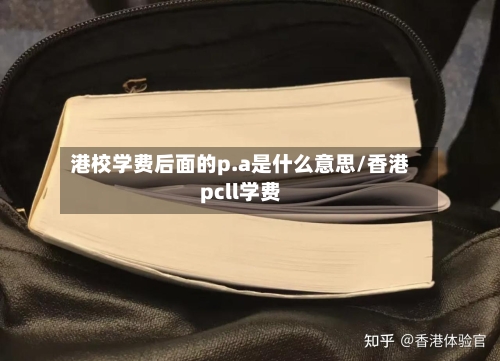 港校学费后面的p.a是什么意思/香港pcll学费-第2张图片