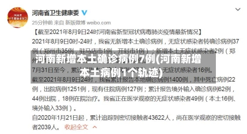 河南新增本土确诊病例7例(河南新增本土病例1个轨迹)-第2张图片
