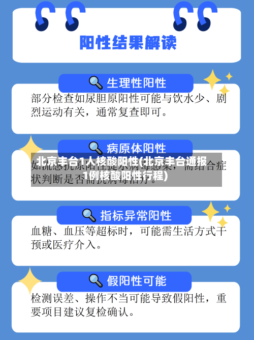 北京丰台1人核酸阳性(北京丰台通报1例核酸阳性行程)