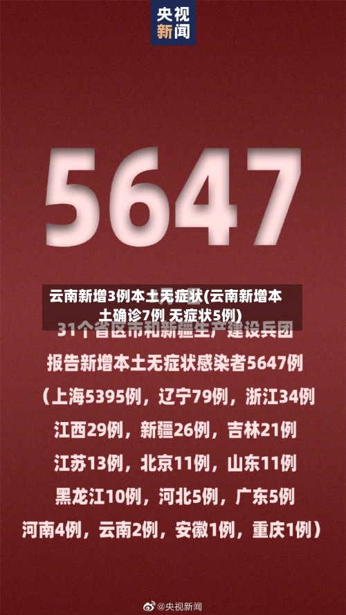 云南新增3例本土无症状(云南新增本土确诊7例 无症状5例)-第2张图片