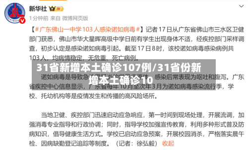 31省新增本土确诊107例/31省份新增本土确诊10